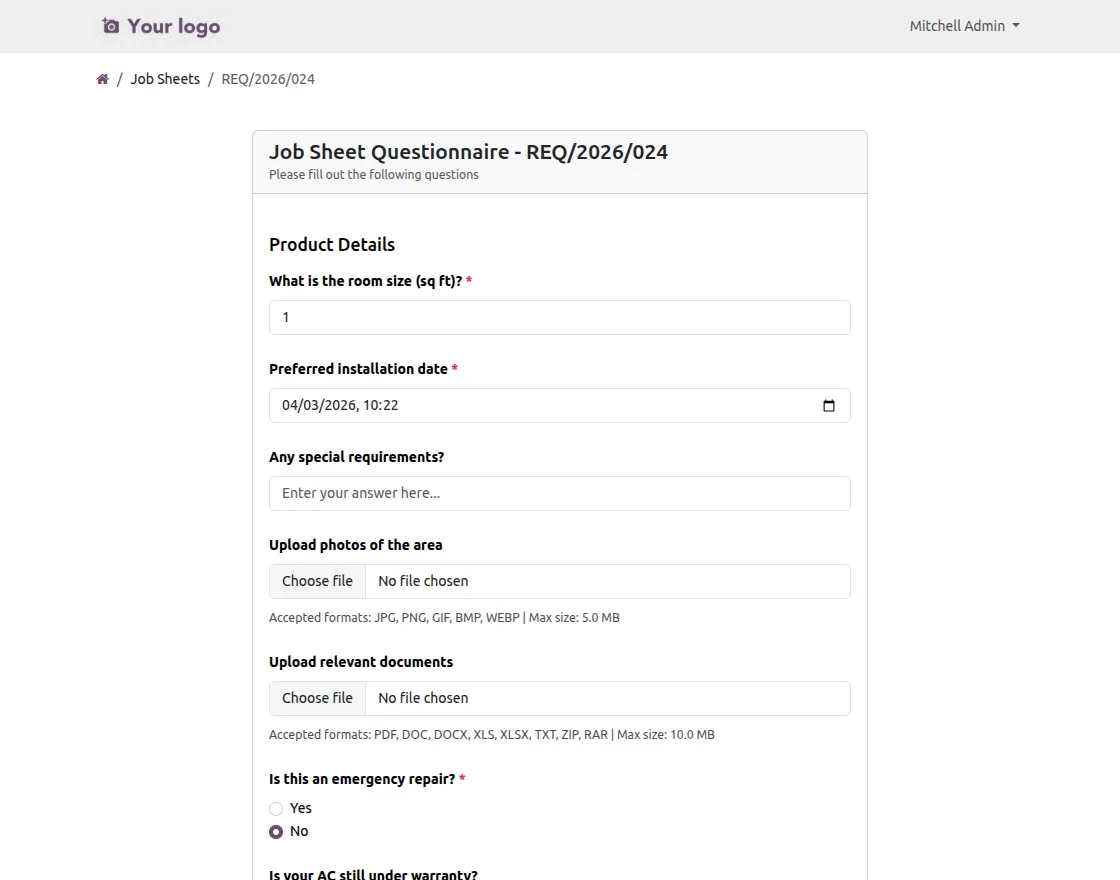 dynamic questionnaire