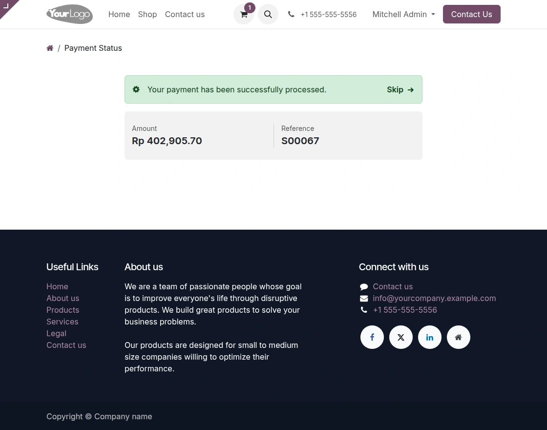 Order Payment Success