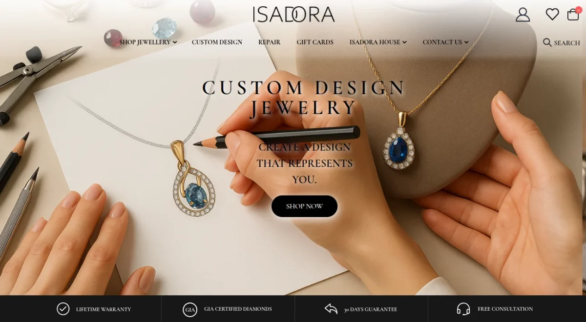 isadora-jewellery-home-page-case-study-webkul