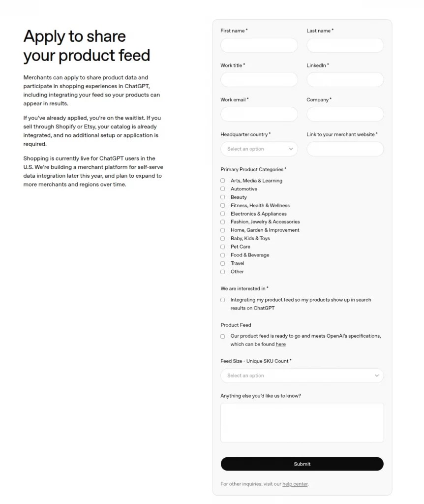 Merchant registration Form