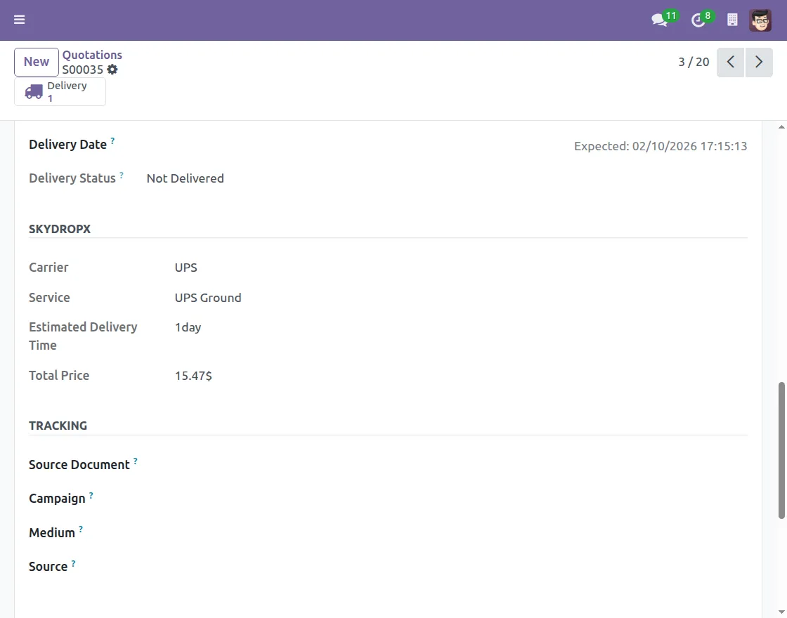 Skydropx Service Details