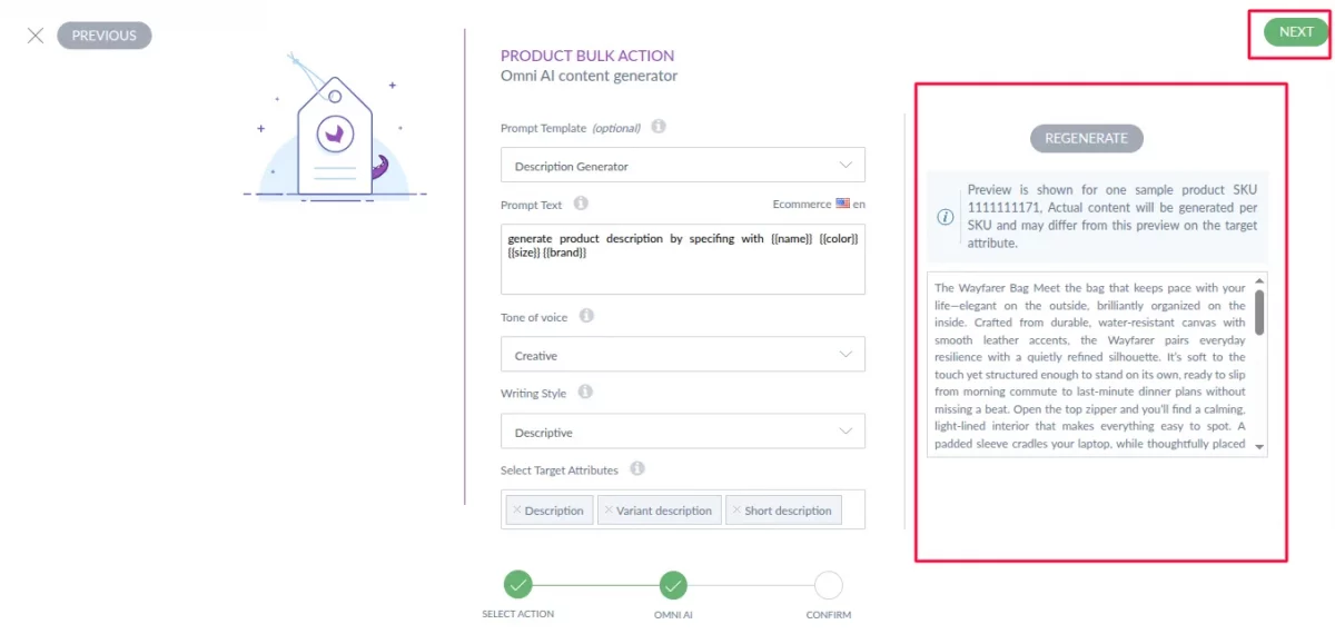 omni ai bulk generated content