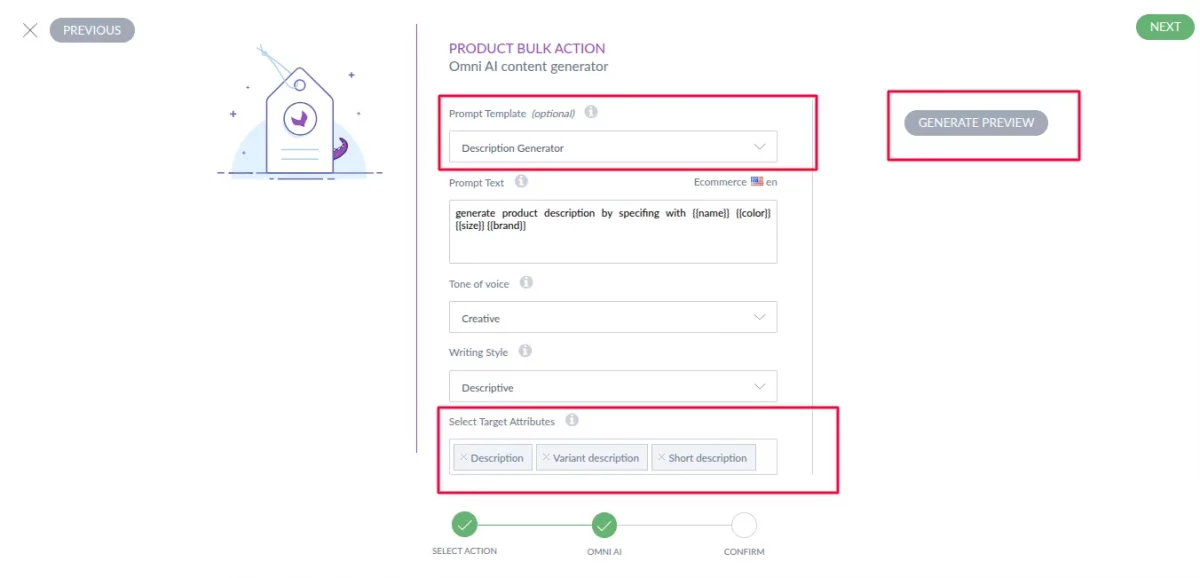 omni ai select prompt