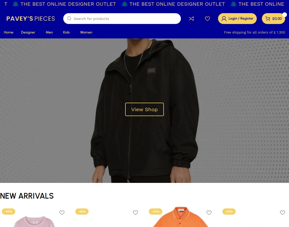 Pavey's Pieces case-study-homepage