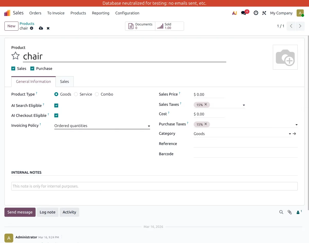 product eligible for ai search