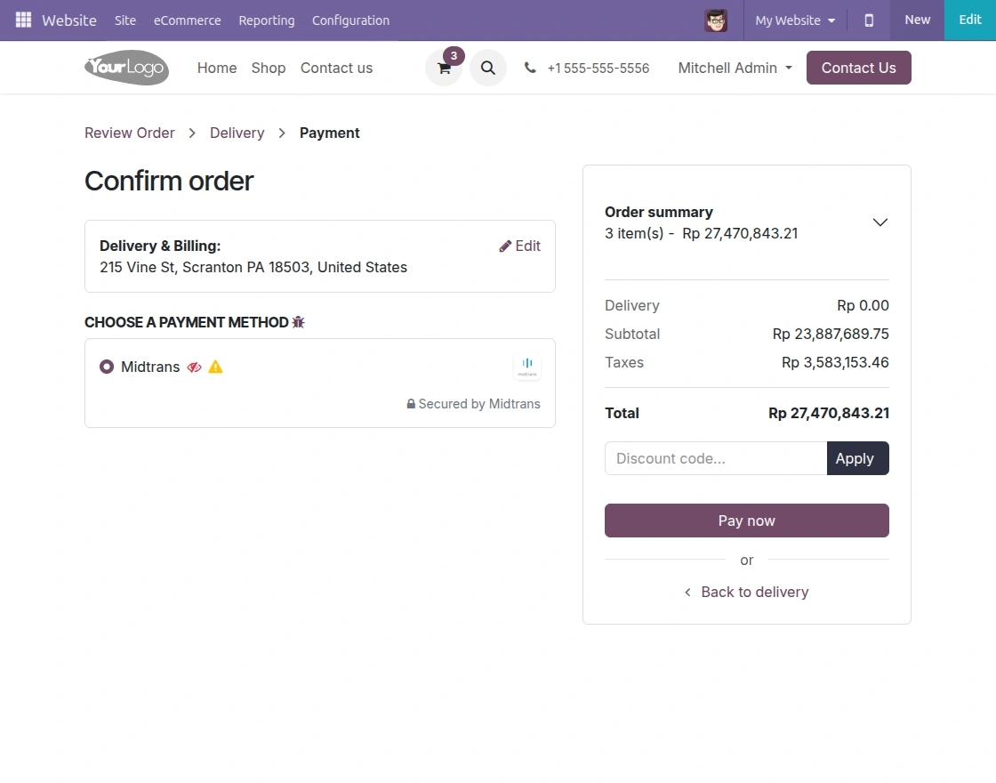 choose payment method