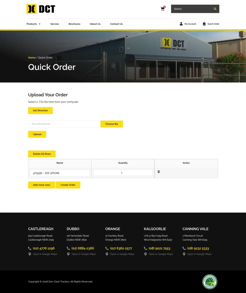 don clark quick order