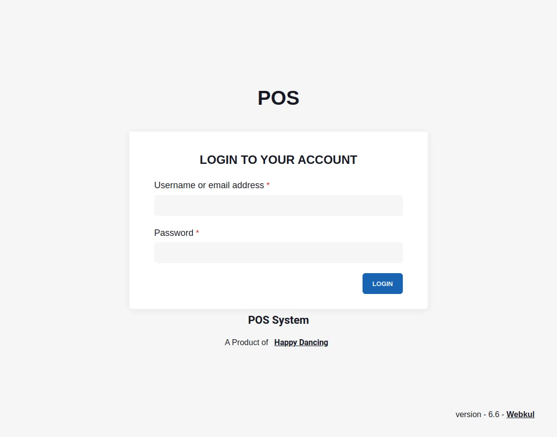 happy dancing point of sale system