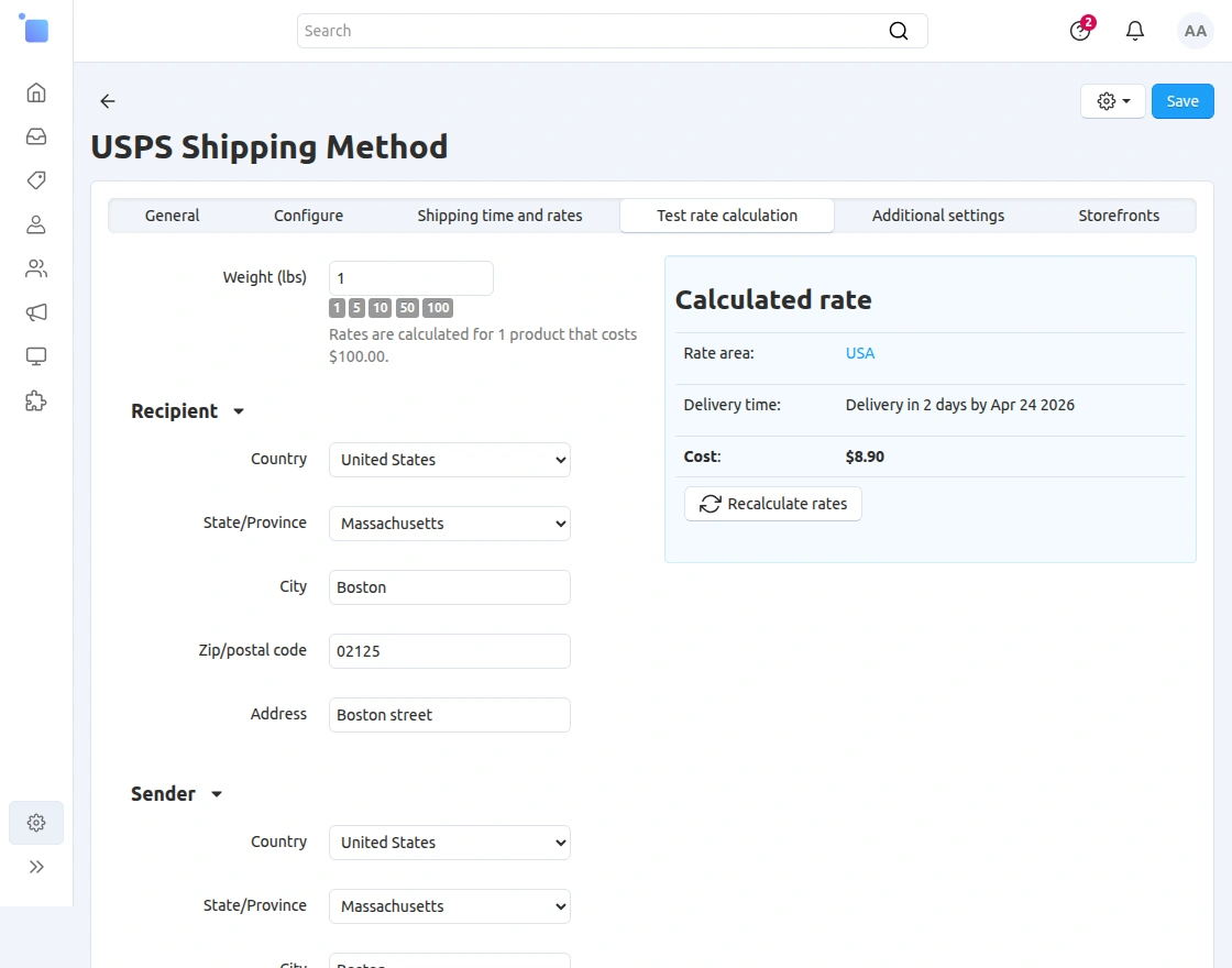 webkul-cs-cart-shipstation-integration-test-rate-calculation