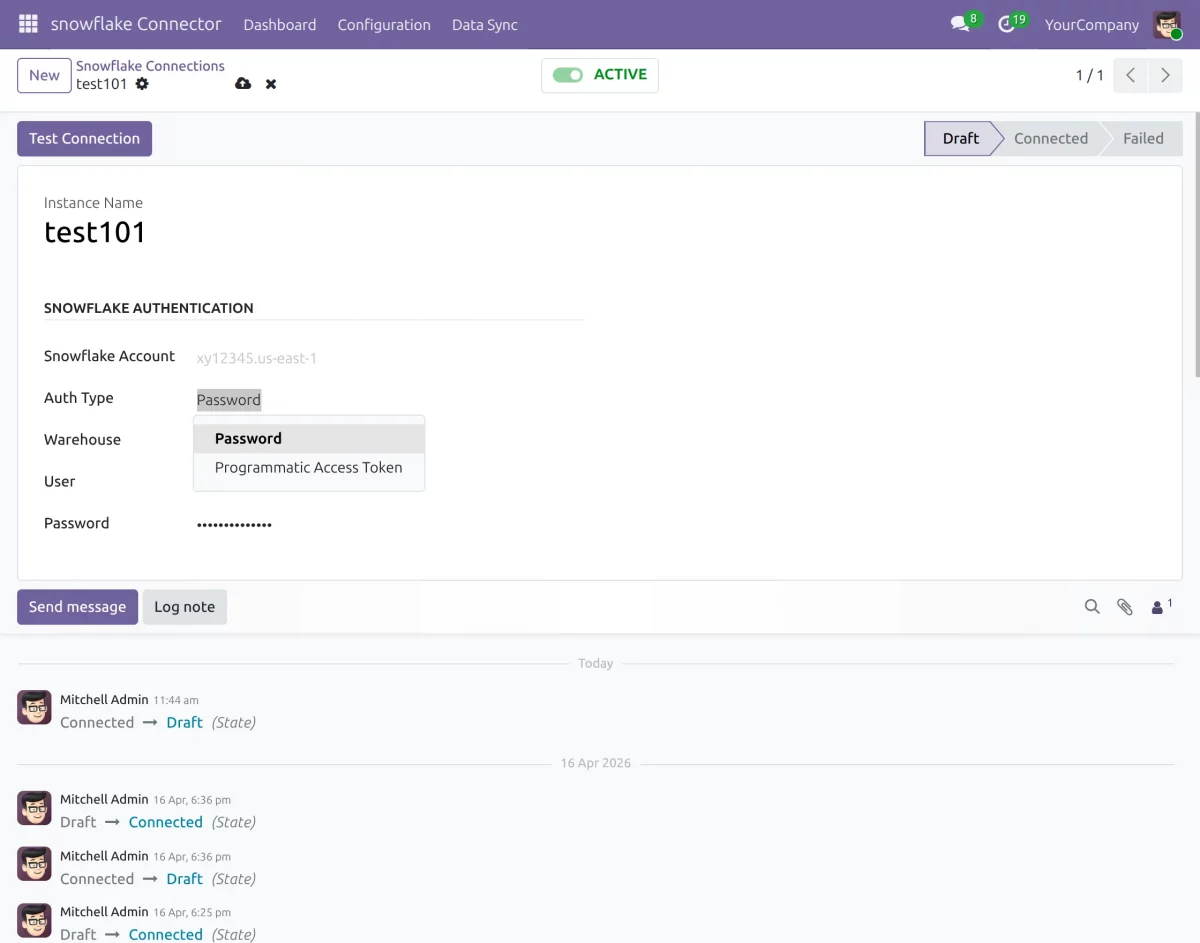 Configure Snowflake Connection