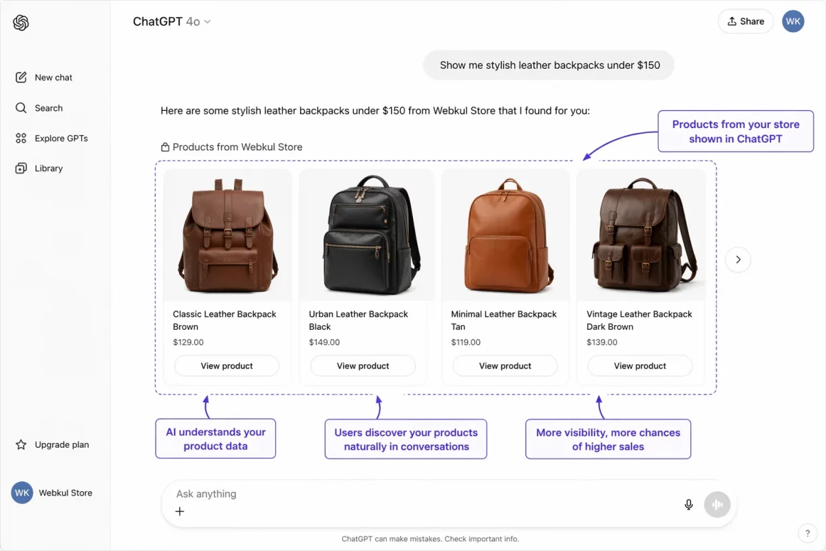 product view on chatgpt