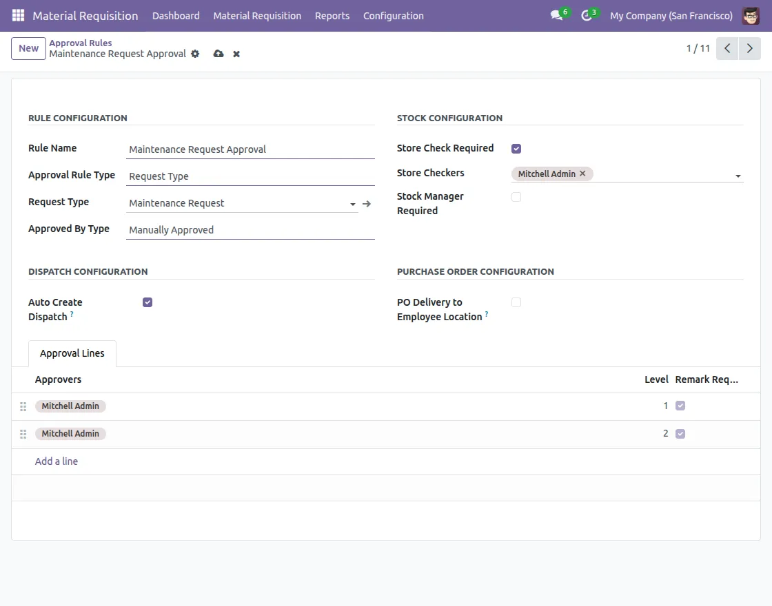 configure approval rules