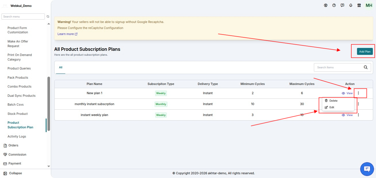 Product Subscription feature-add-subs