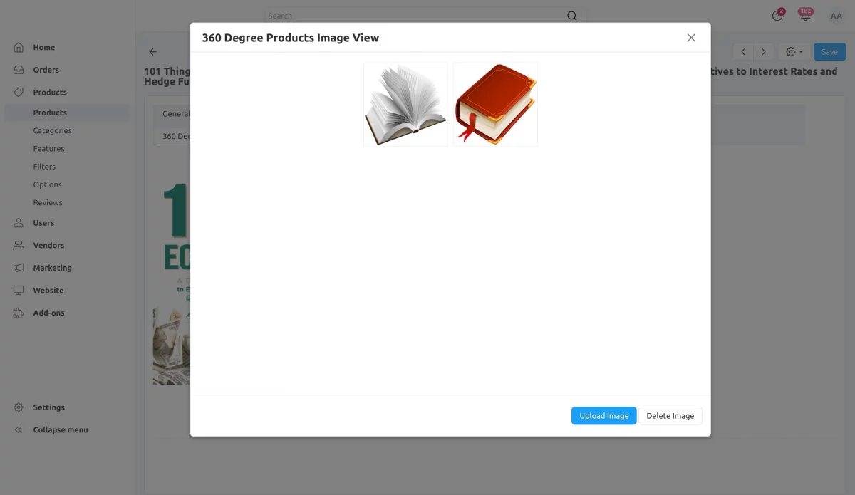 upload images on products