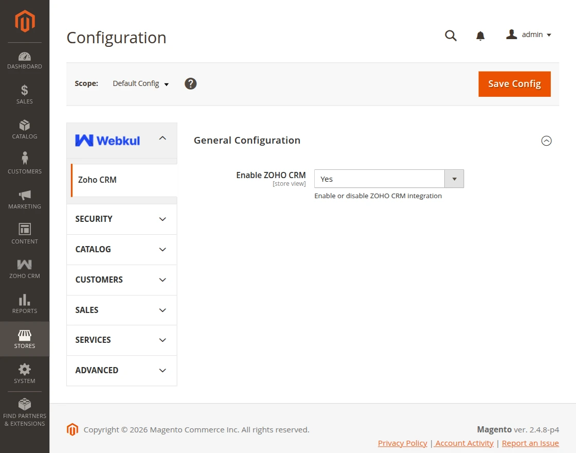 magento2-zoho-crm-integration-configuration