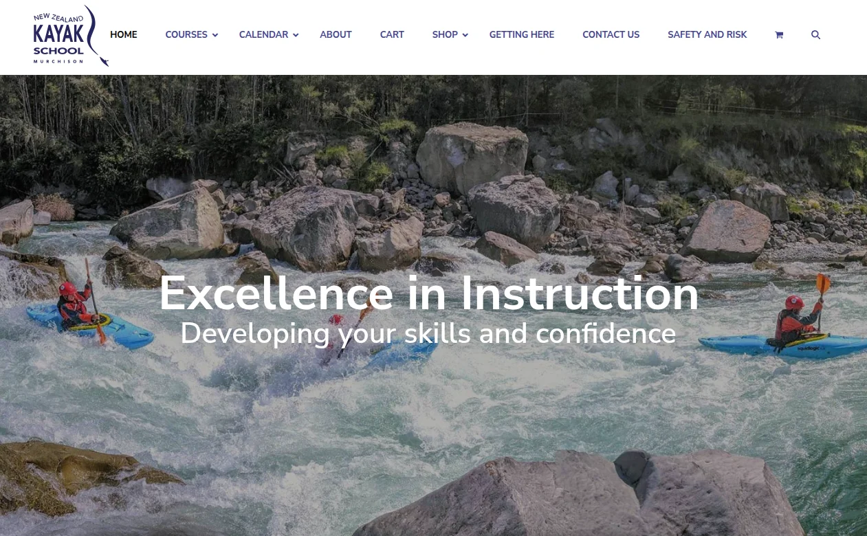 nzkayakschool-case-study-homepage