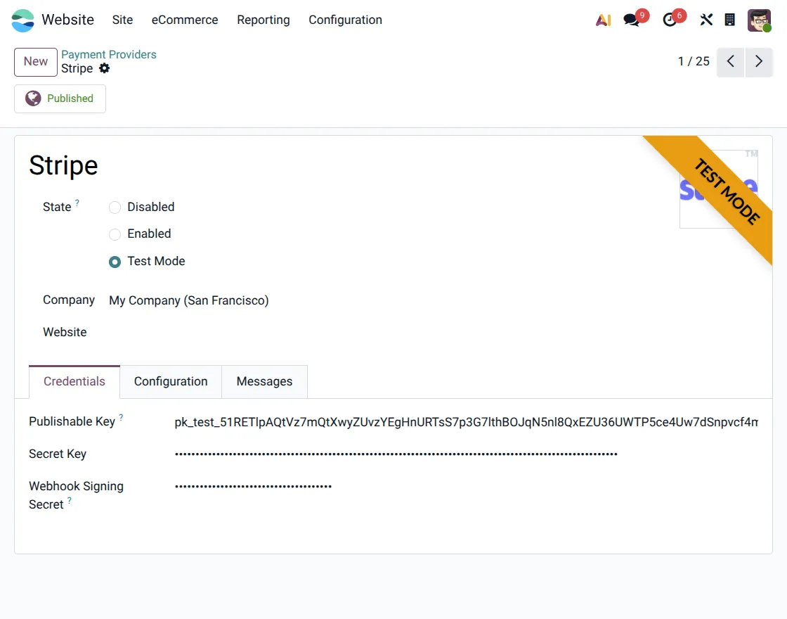 stripe-credentials-configuration