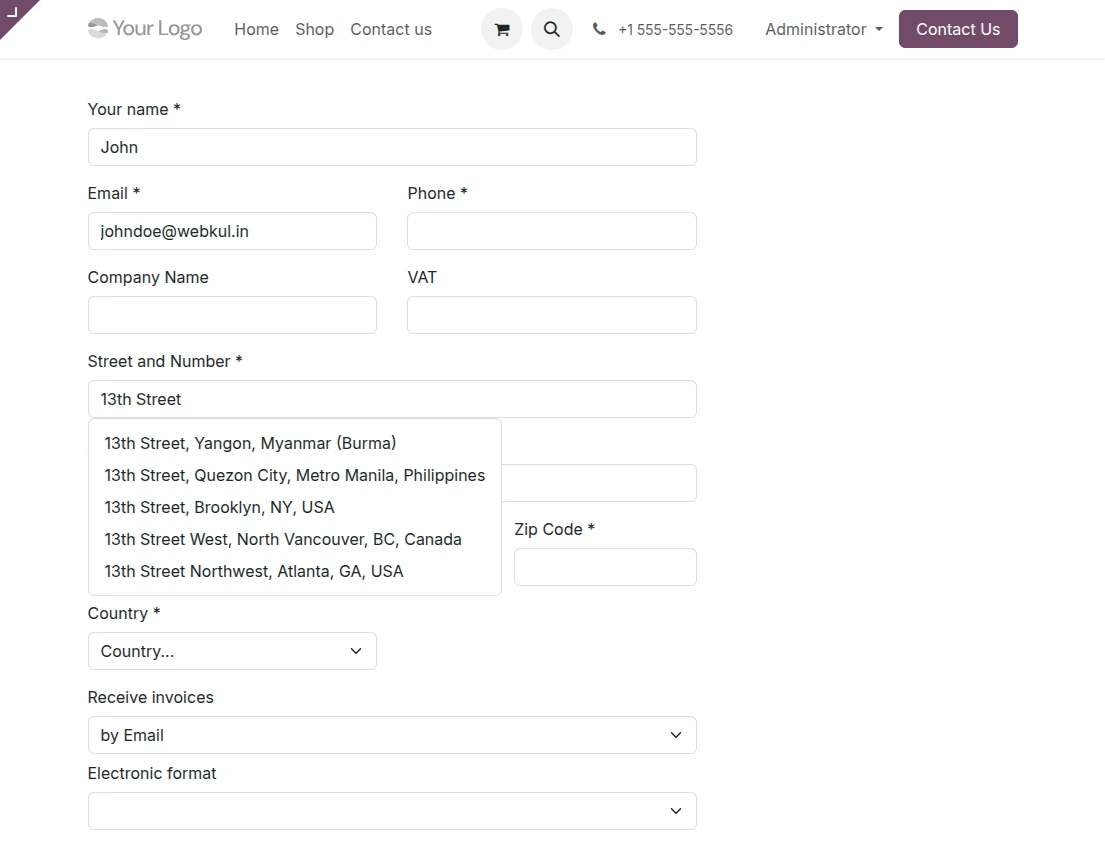 suggestions-while-typing-address