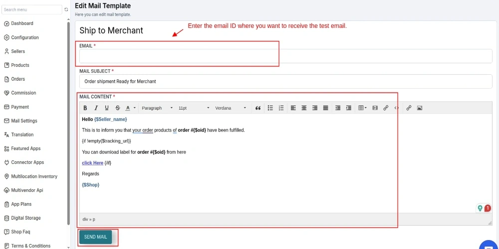 Test Email Preview