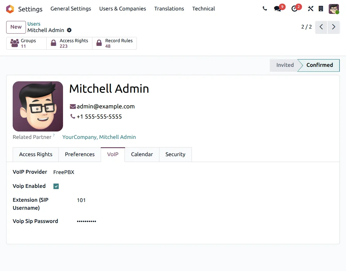 user-voip-configuration