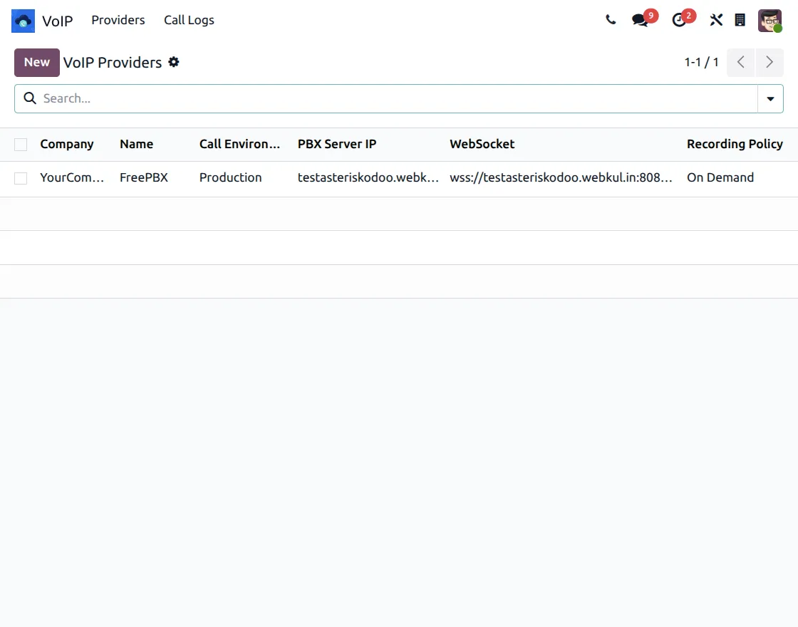 voip-provider-configuration