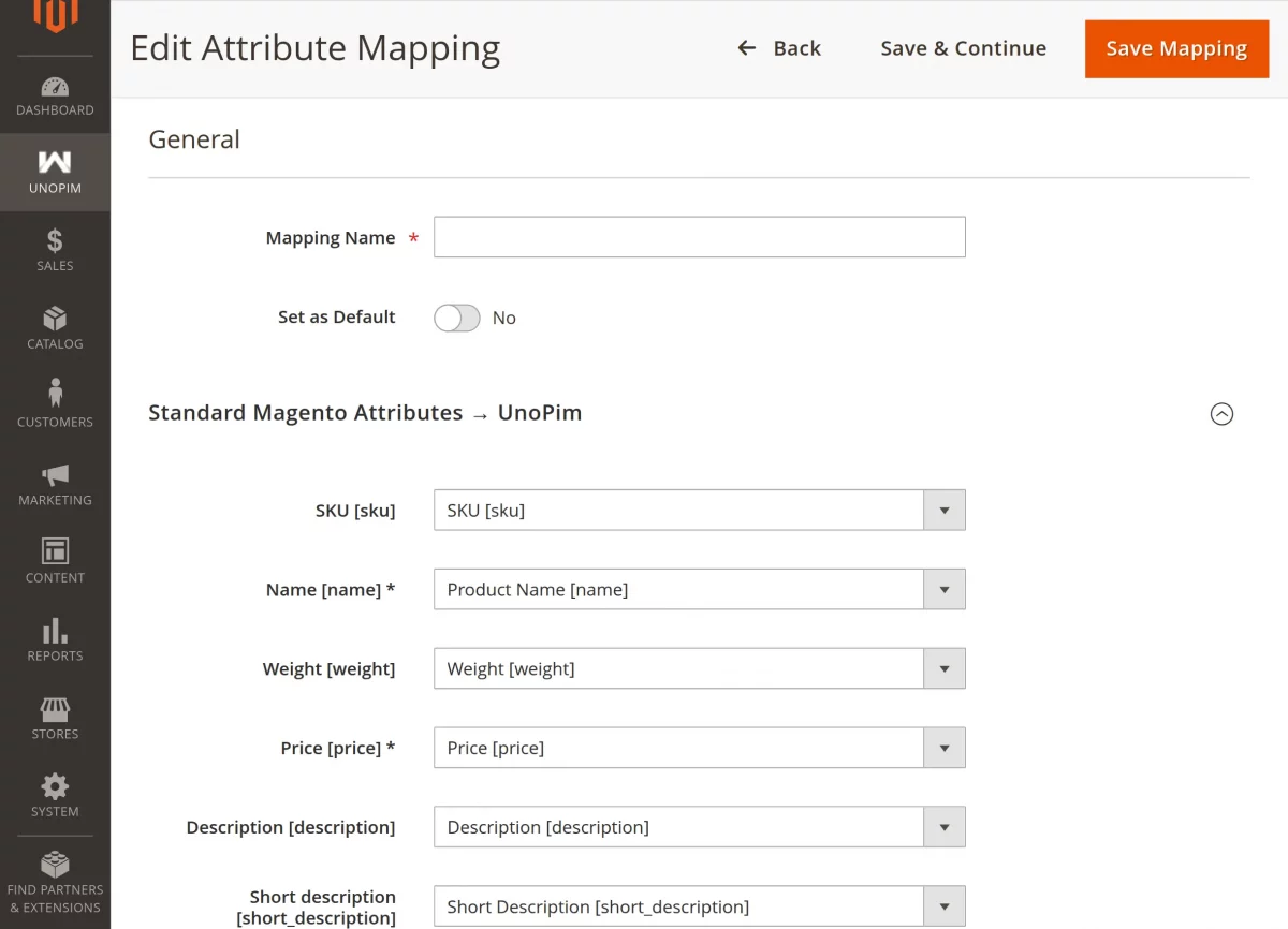 add mapping configuration 1