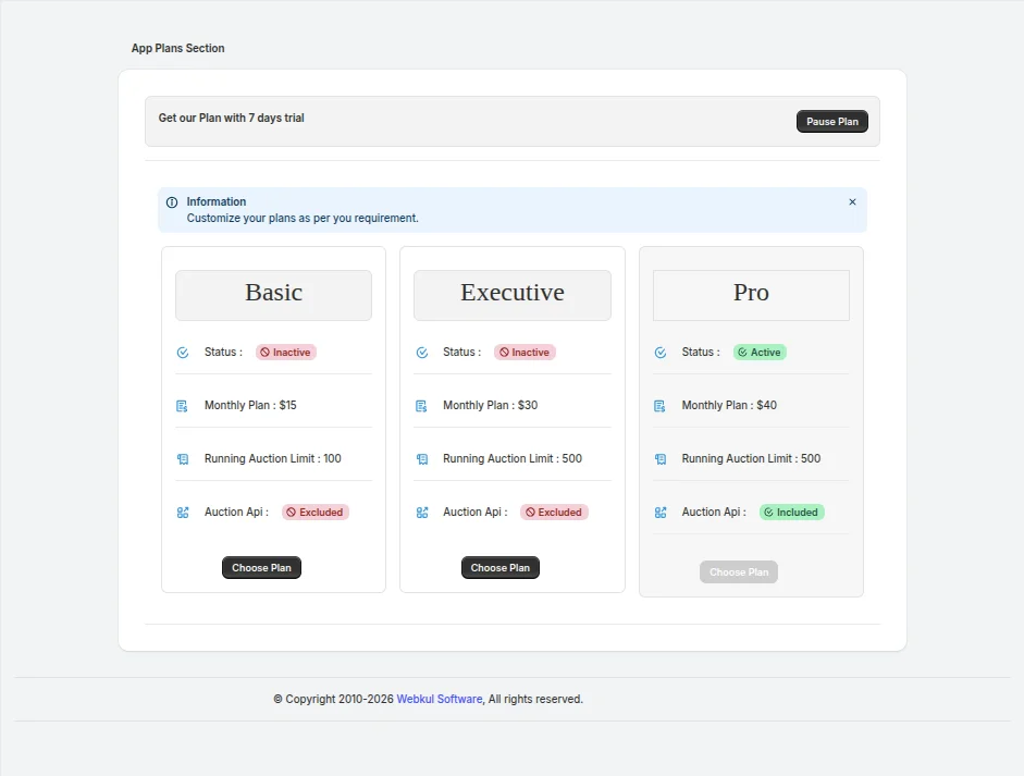 Product Auction for Shopify