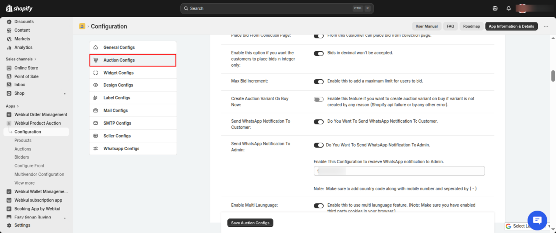 Product Auction for Shopify