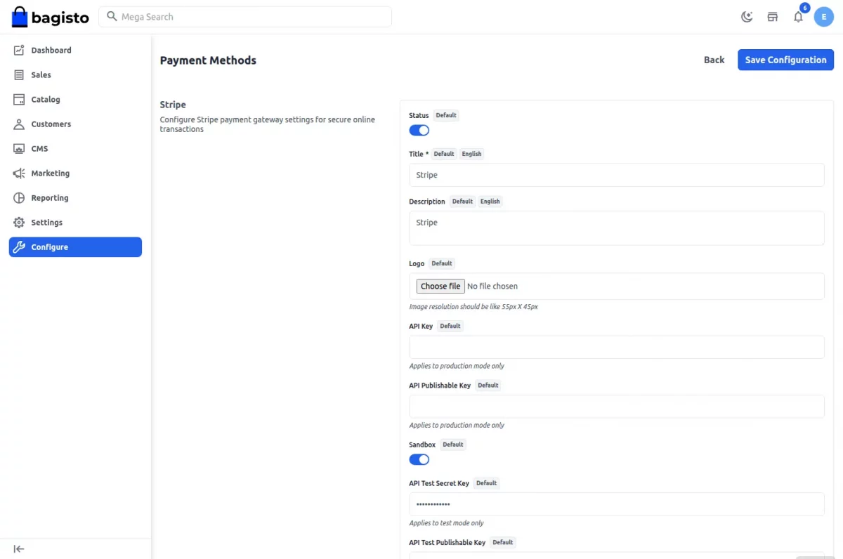 Bagisto BitPay Payment Gateway