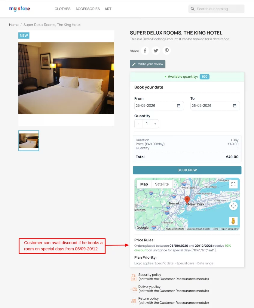 booking discount