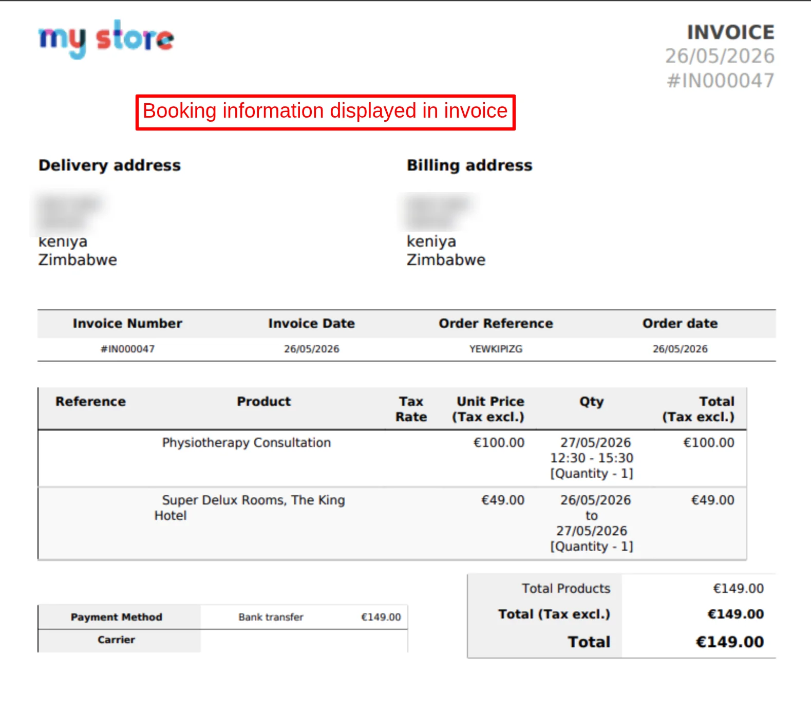 bookinginvoice