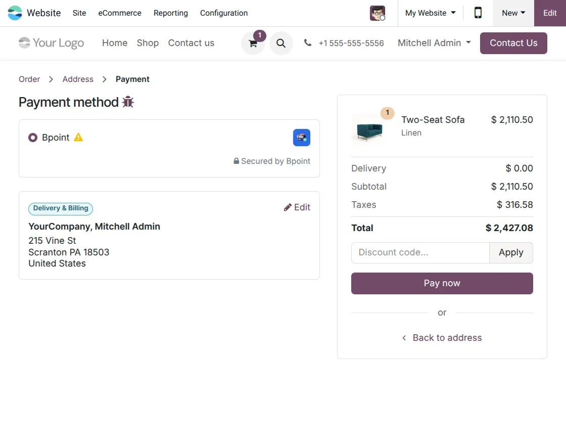 bpoint payment-selection