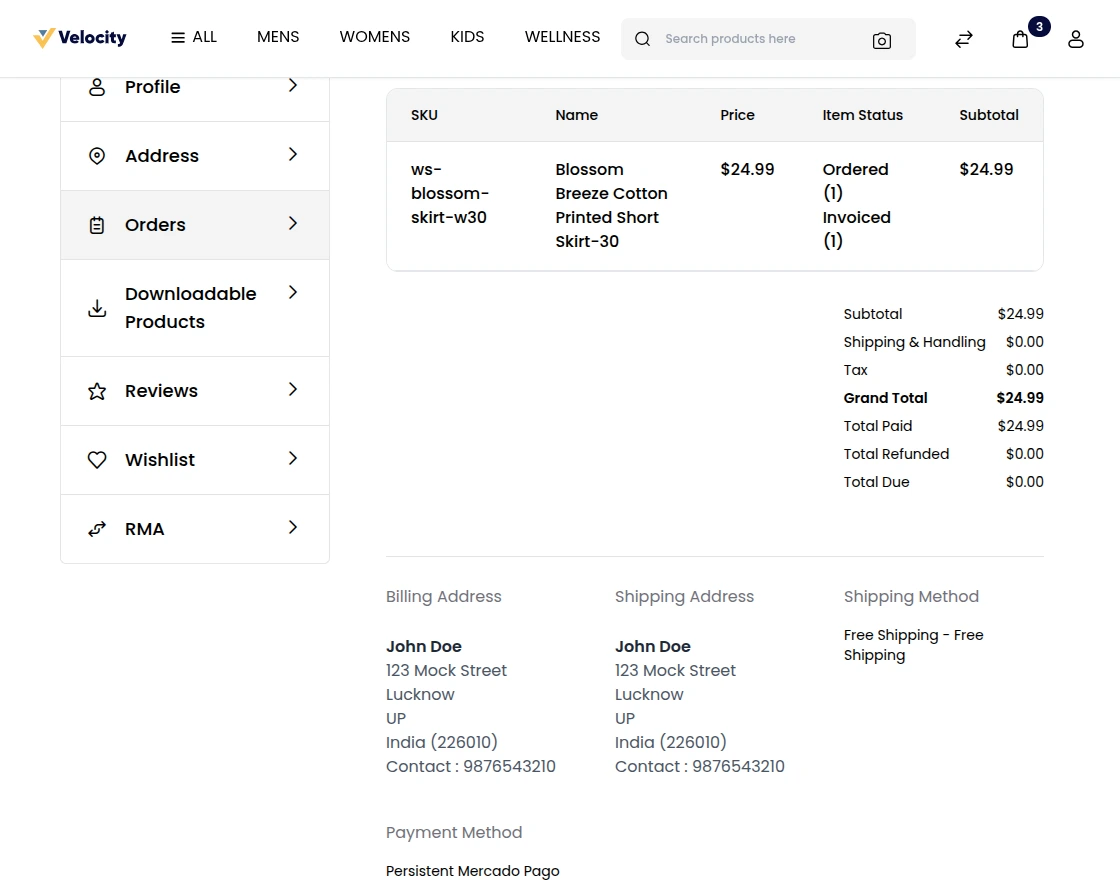 customer-order-section-Admin Configuration