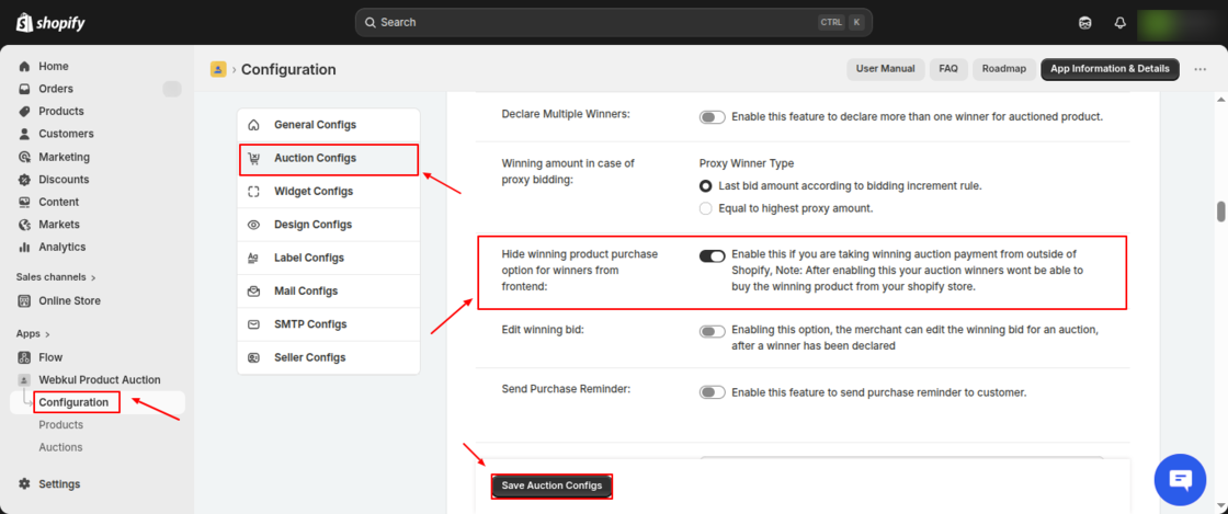 Product Auction for Shopify
