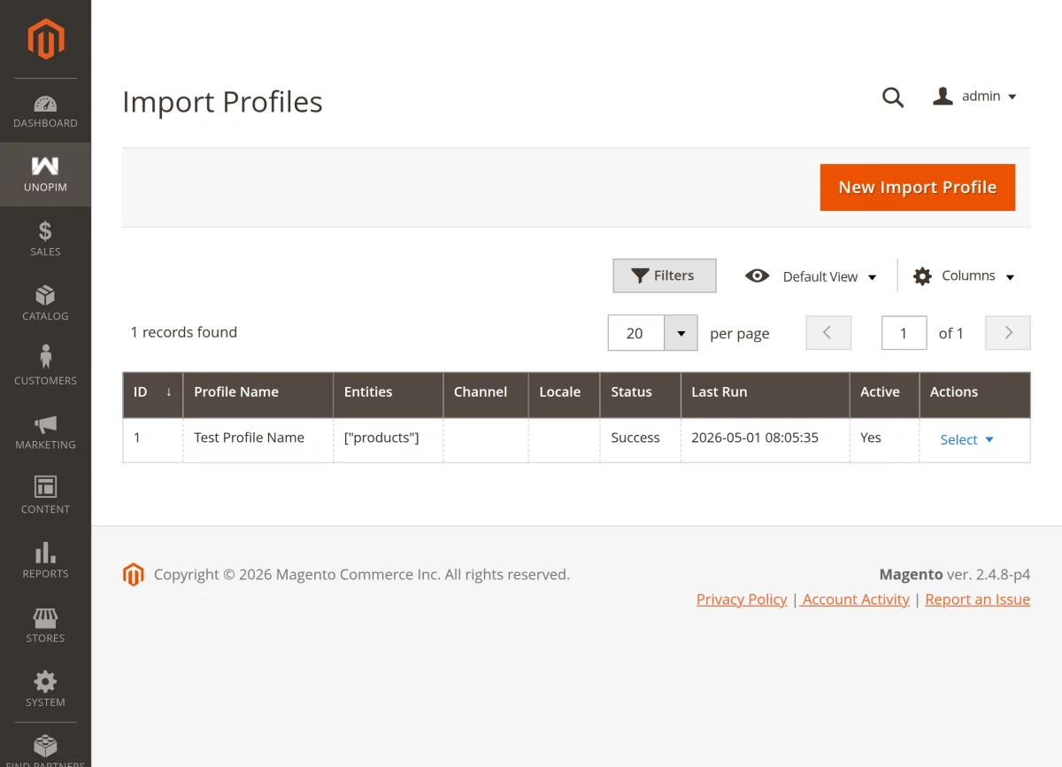 import profiles