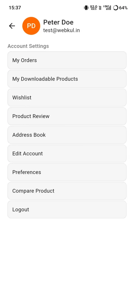 mobikul-mobile-dashboard-page