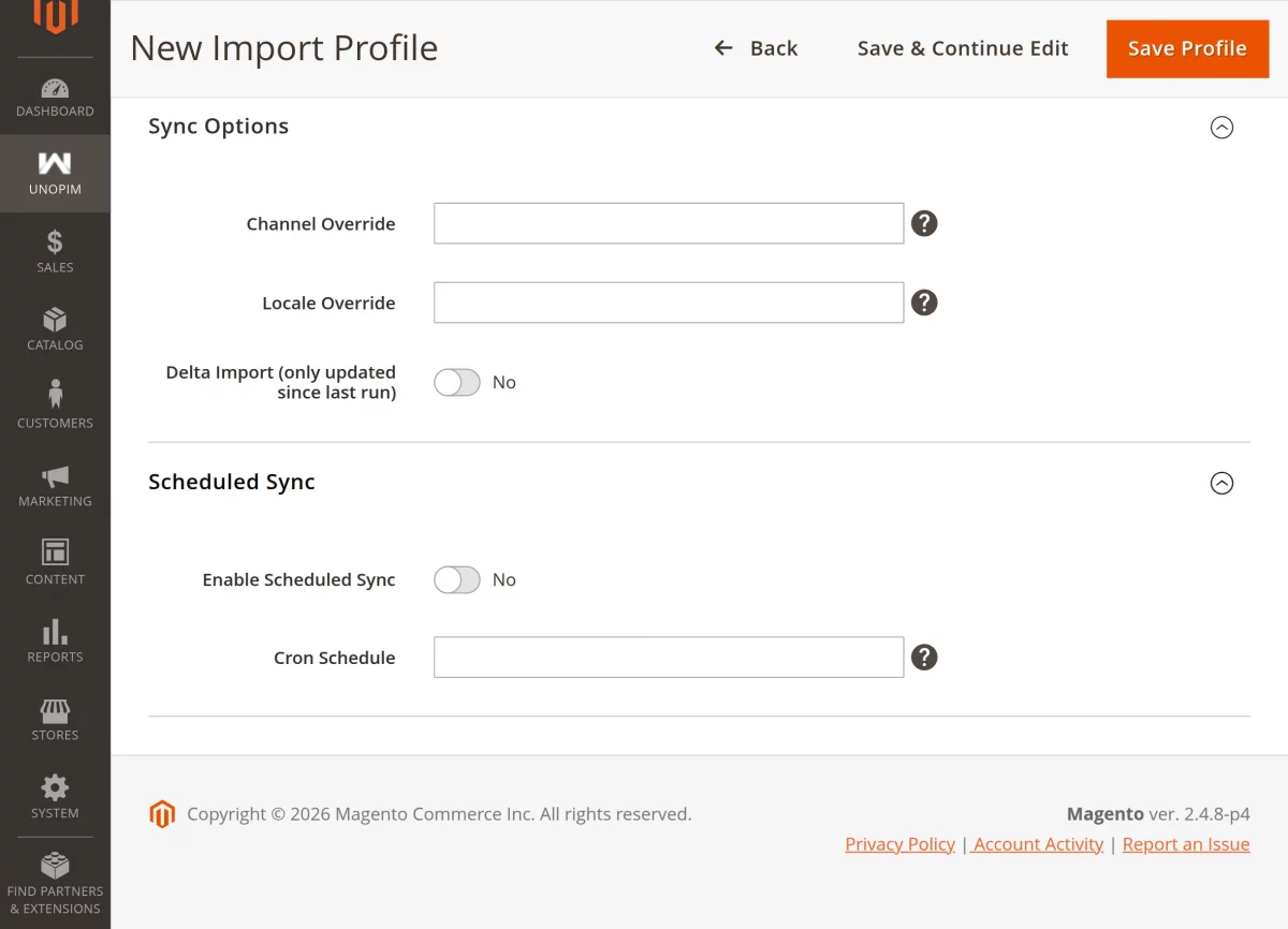 New import profiles 2