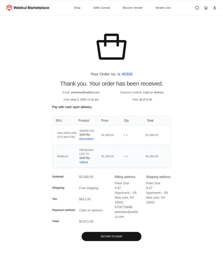 order-thankyou-page