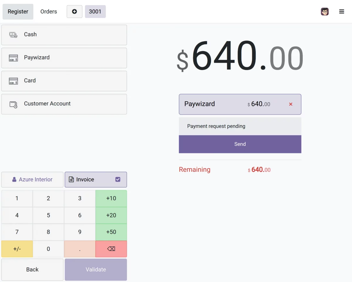 pos payment request