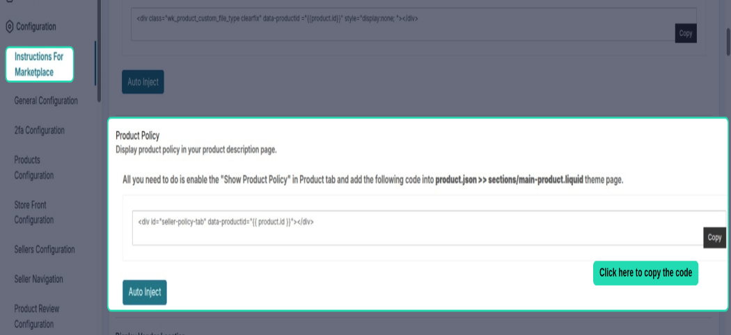 Instruction for Marketplace