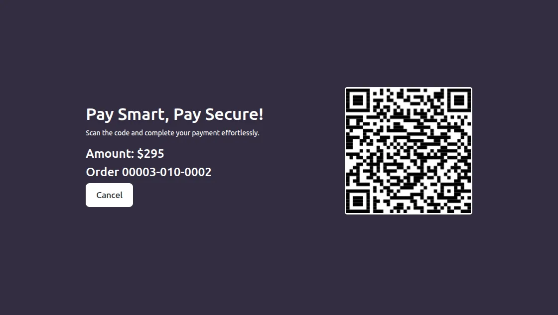 QR Code Generation Screen