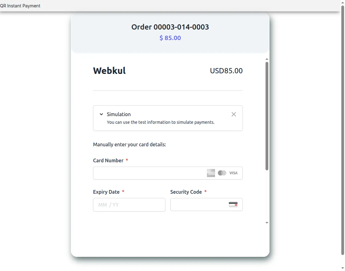 Open Hosted Payment Page