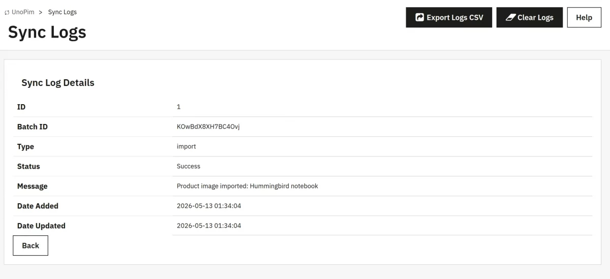 log details