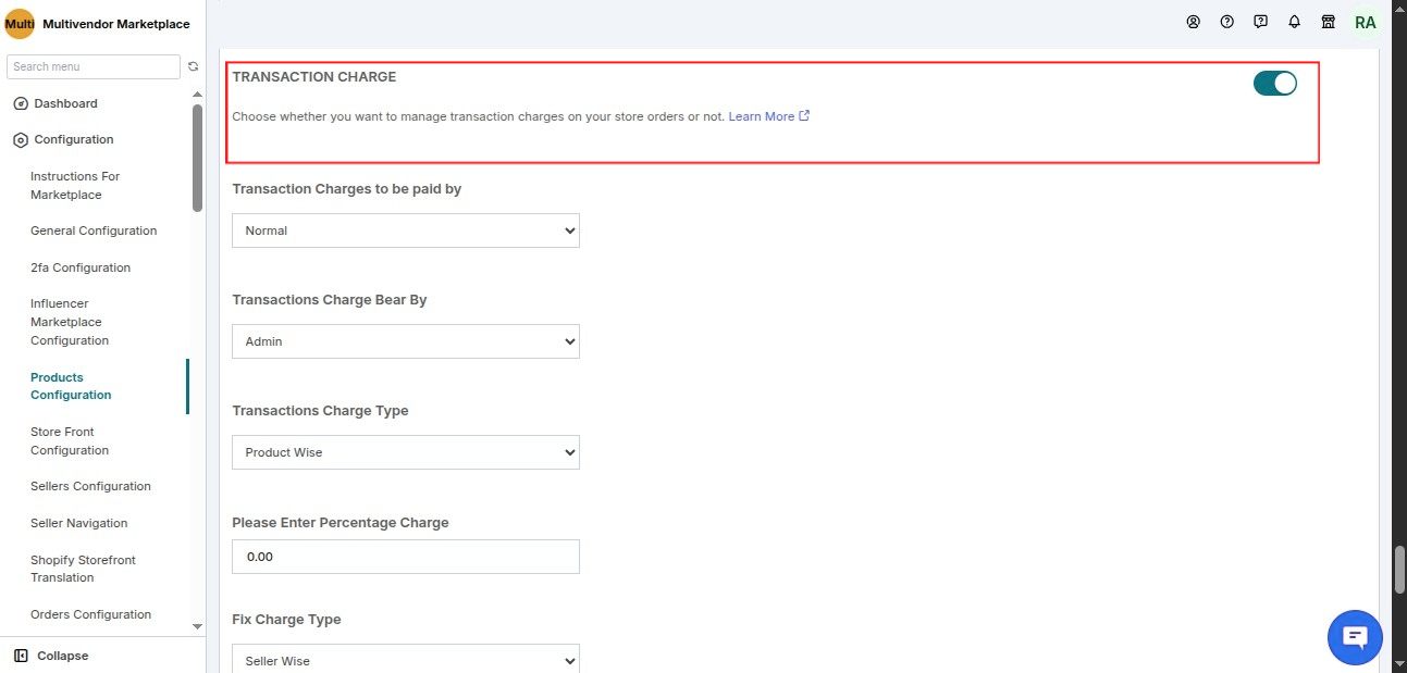 transaction charges
