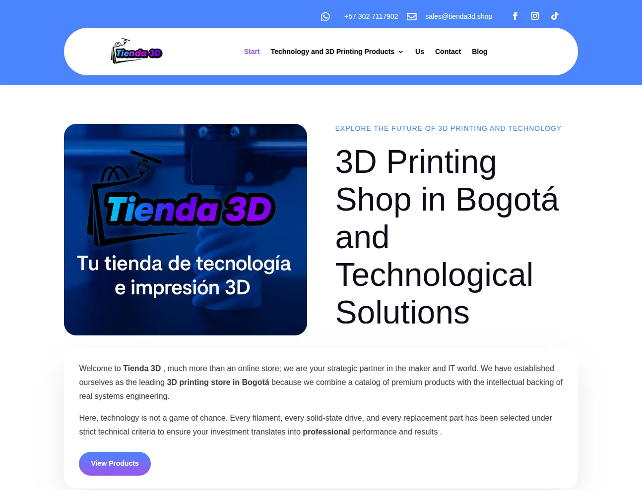 tienda3d-case-study-homepage