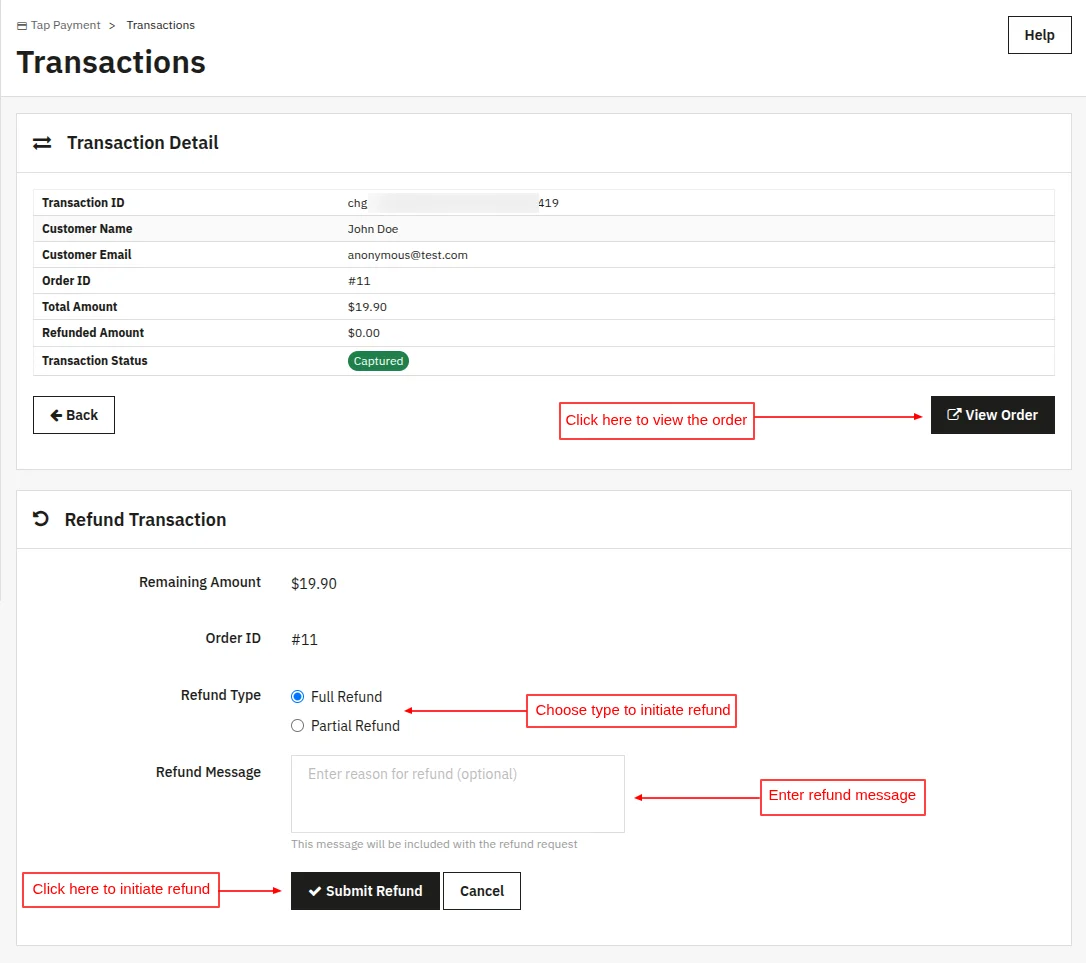 transaction detail