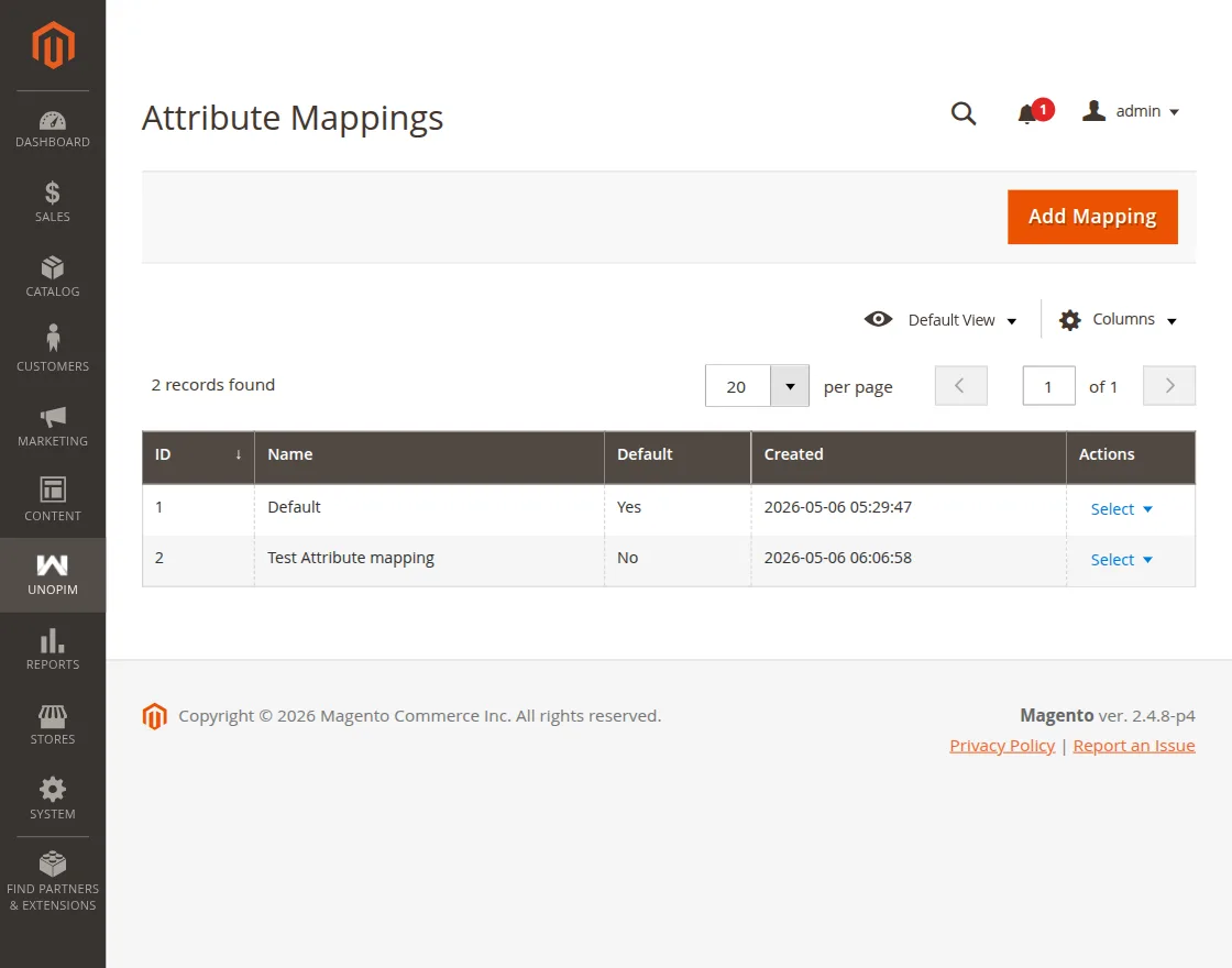 unopimattributemappinggrid