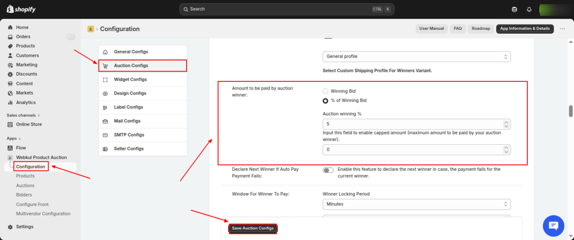 Product Auction for Shopify