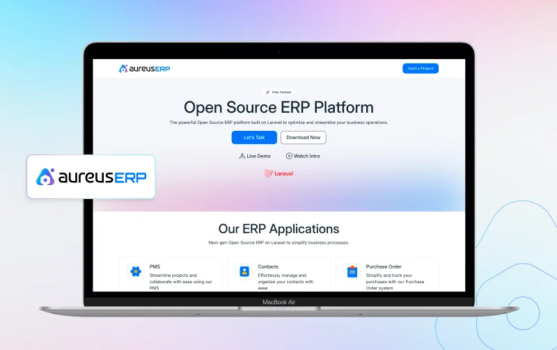 Aureus ERP open source ERP software