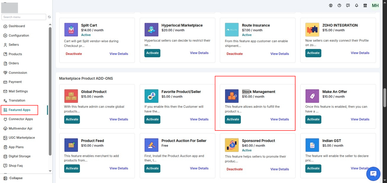 Multivendor Marketplace for Shopify: Stock Management